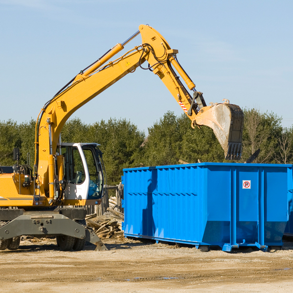 can i choose the location where the residential dumpster will be placed in Chauncey Georgia